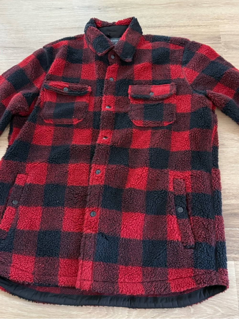 Levi's Red and Black Plaid Fleece
